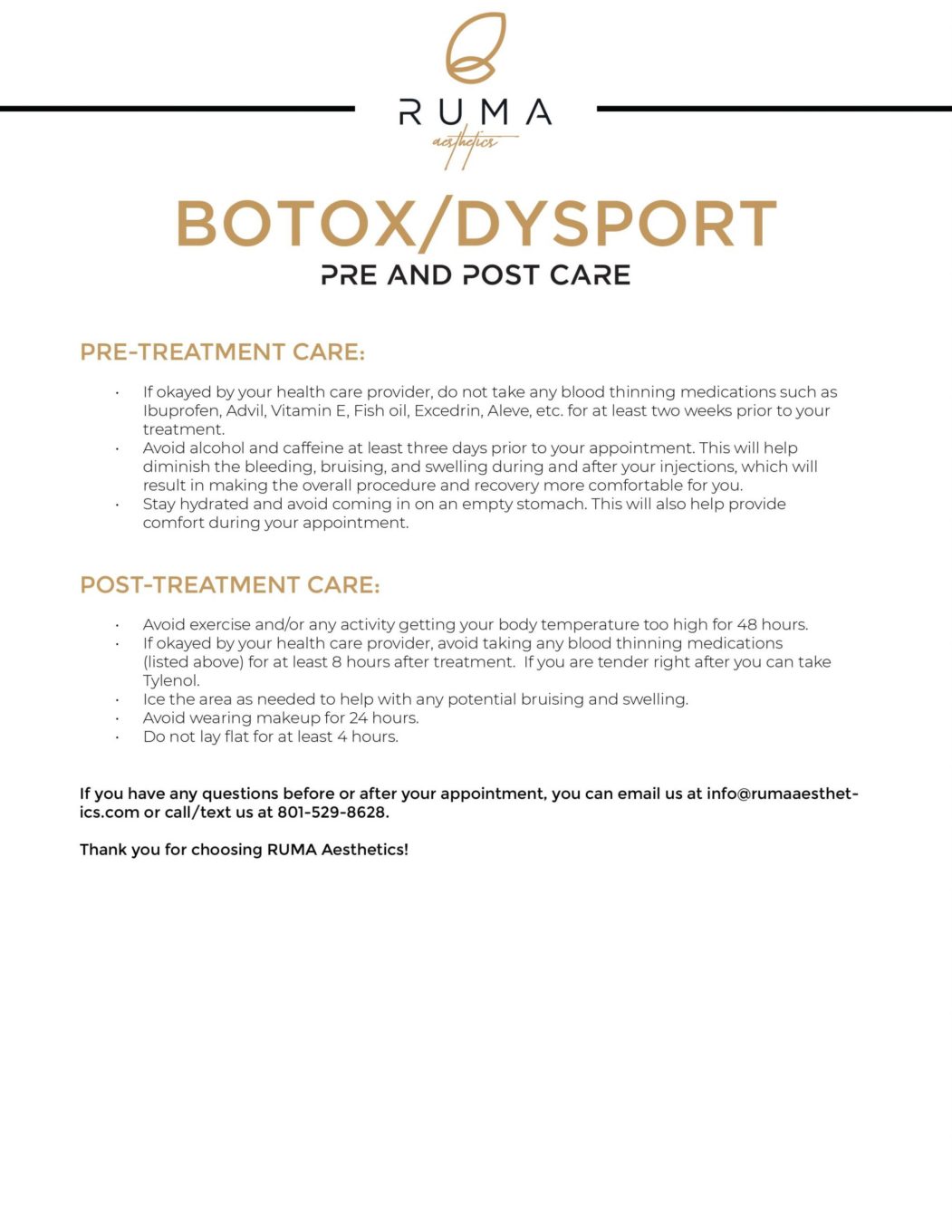 Botox-Dysport-PrePostCare